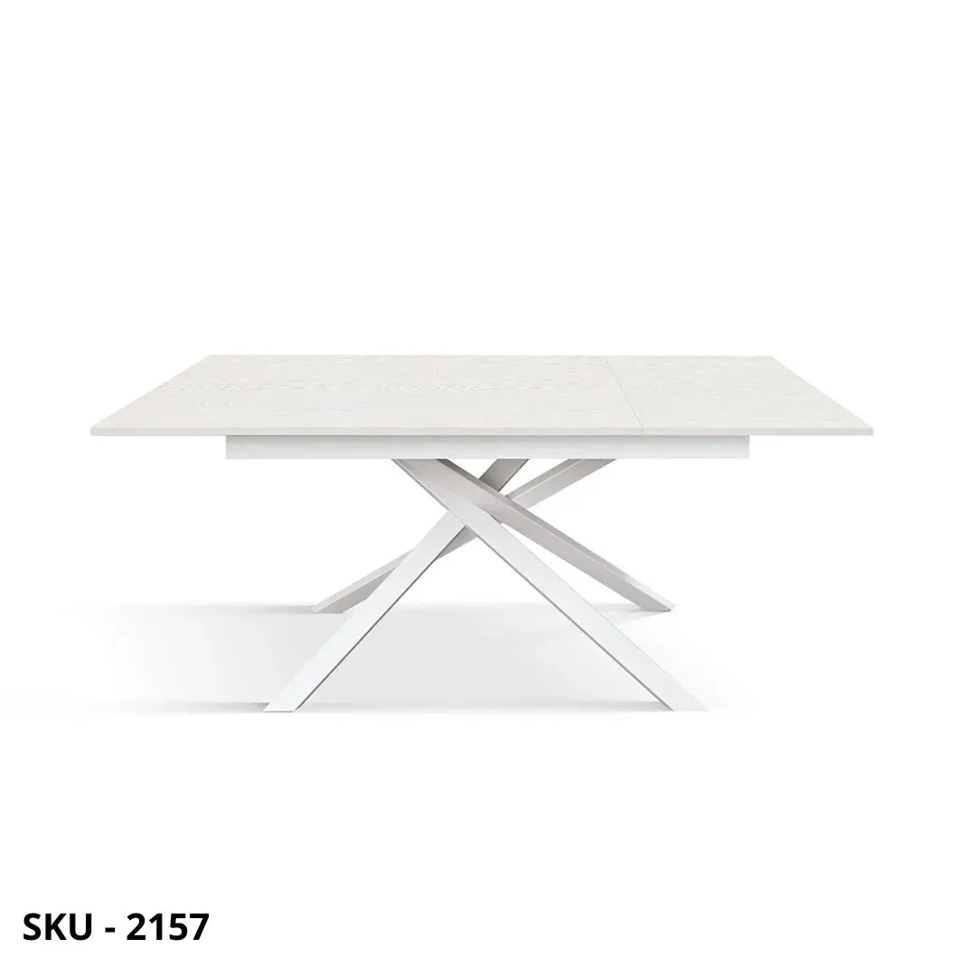 marca-design-shop-stile-moderno-stile-contemporaneo-Tavolo Allungabile in Nobilitato con Gambe incrociate