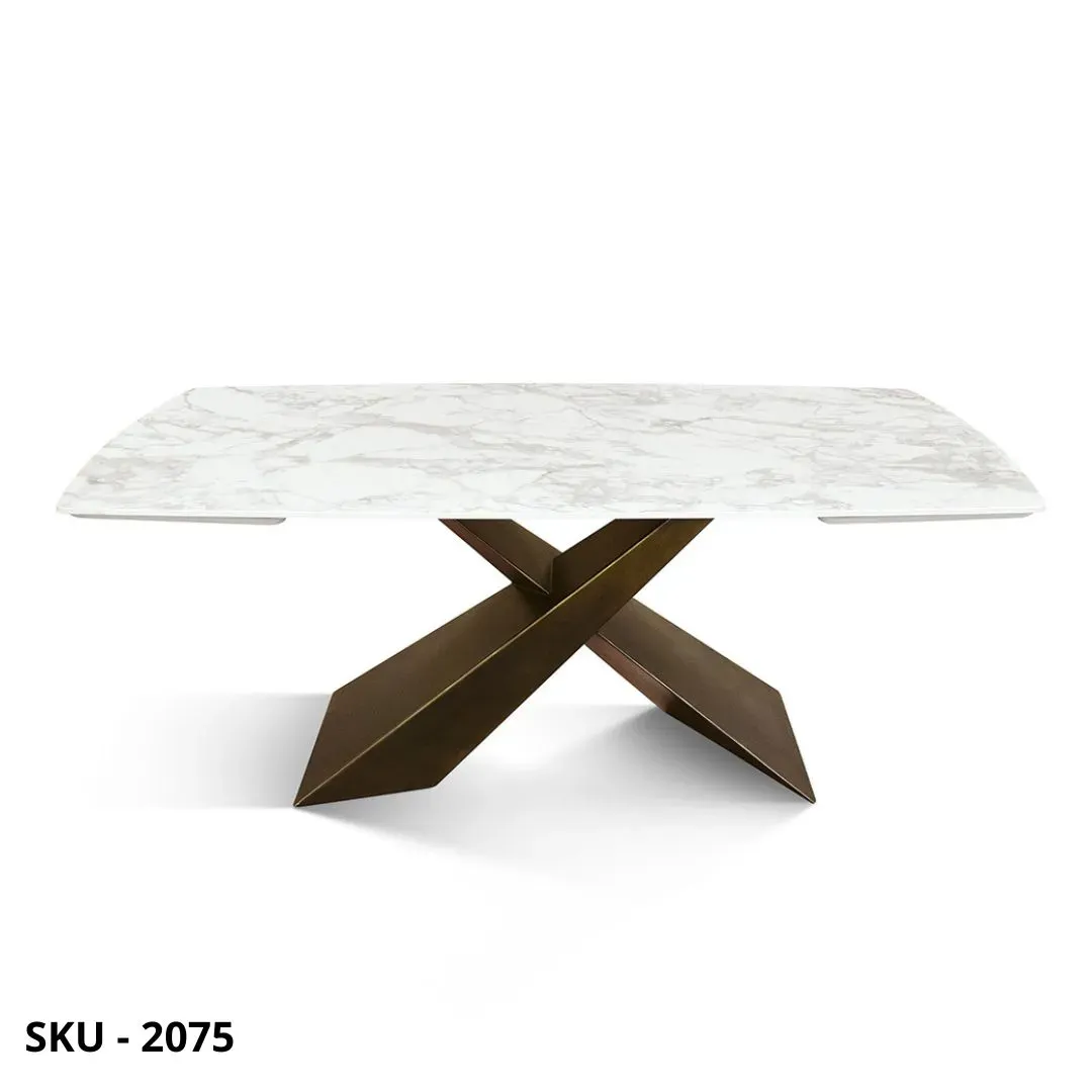 marca-design-shop-stile-moderno-stile-contemporaneo-Tavolo Effetto Marmo Allungabile con Piano in Ceramica