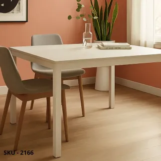 Tavolo Allungabile in Nobilitato e Gambe in metallo – Stile Contemporaneo – Made in Italy – 160/210×90 cm – H 76 cm