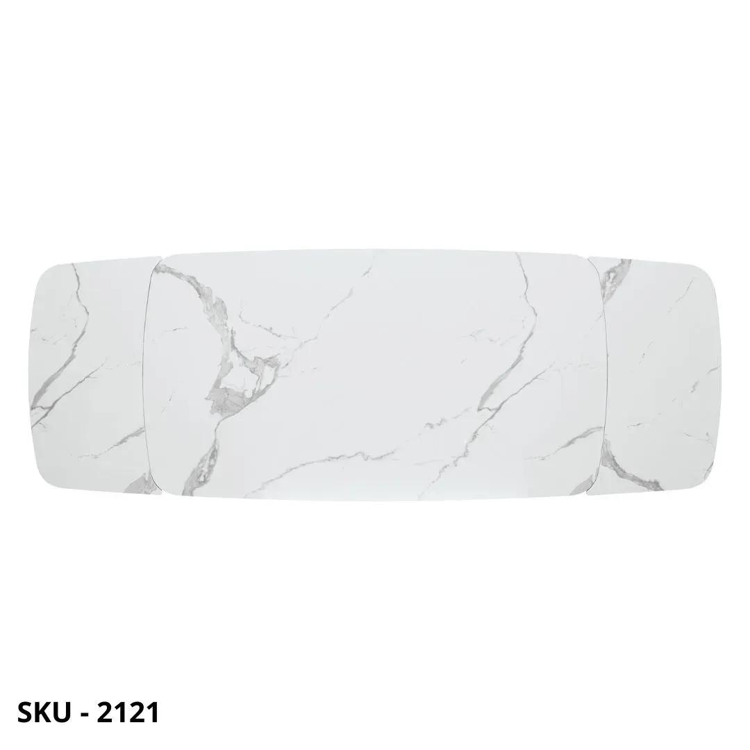 marca-design-shop-stile-moderno-stile-contemporaneo-Tavolo Allungabile con Piano in Ceramica e Base in Metallo Rivestito