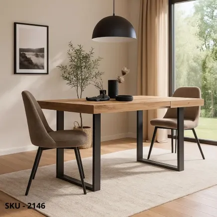 marca-design-shop-stile-moderno-stile-contemporaneo-Tavolo Allungabile – Piano in Nobilitato Grigio Cemento