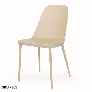 Set 4 Sedie in Polipropilene color Tortora, bianco o grigio – Stile Moderno – Contemporaneo – Made in Italy