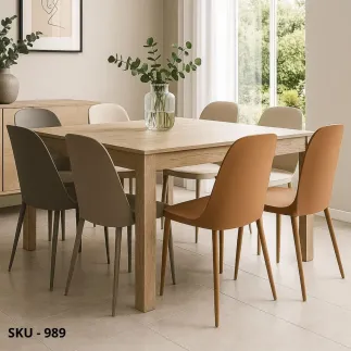 Set 4 Sedie in Polipropilene color Tortora, bianco o grigio – Stile Moderno – Contemporaneo – Made in Italy