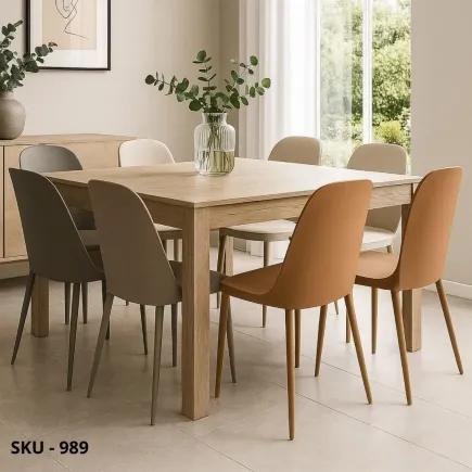 Set 4 Sedie in Polipropilene color Tortora, bianco o grigio – Stile Moderno – Contemporaneo – Made in Italy