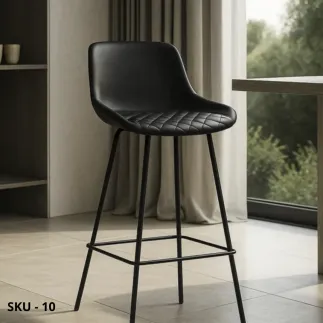 marca-design-shop-stile-moderno-stile-contemporaneo-set di 2 Sgabelli con Struttura in Metallo e Seduta Imbottita