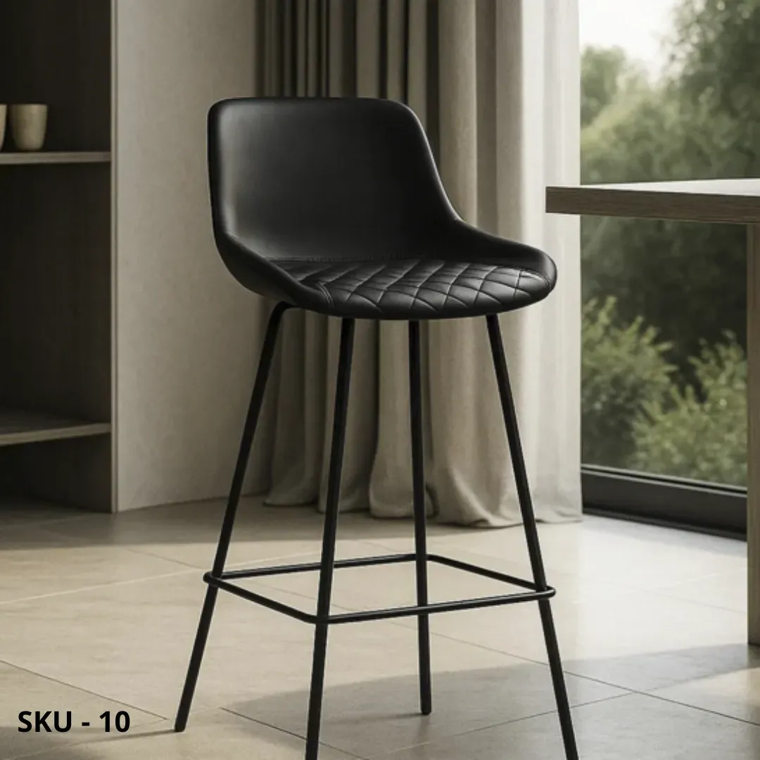 marca-design-shop-stile-moderno-stile-contemporaneo-set di 2 Sgabelli con Struttura in Metallo e Seduta Imbottita