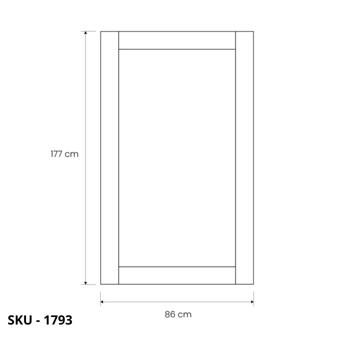 marca-design-shop-stile-moderno-stile-contemporaneo-Specchio da Parete Rettangolare con Cornice Grigio Cemento