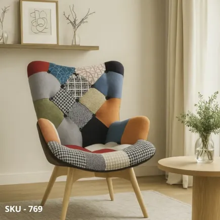 marca-design-shop-stile-moderno-stile-contemporaneo-Poltrona Patchwork in Tessuto Multicolore