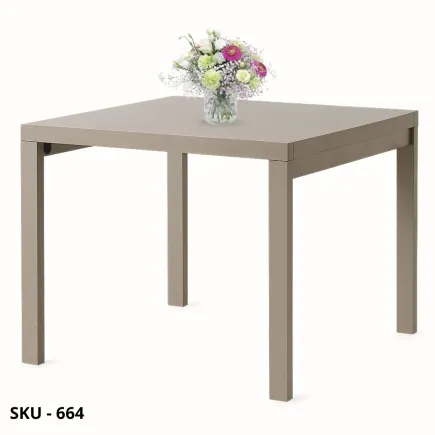 Tavolo allungabile da pranzo, rovere tortora con 2 allunghe da 45 cm – Stile Moderno – Contemporaneo – Made in Italy
