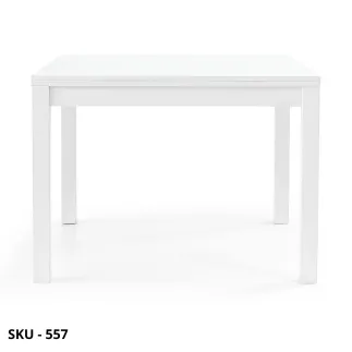 Tavolo allungabile, rovere grigio materico, bianco frassinato - Stile Moderno - Contemporaneo - Made in Italy