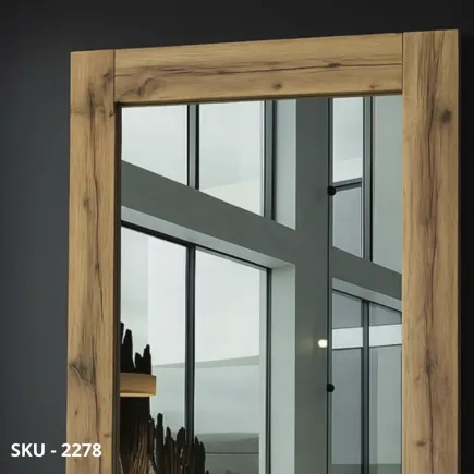 marca-design-shop-stile-moderno-stile-contemporaneo-Specchio Rettangolare in Nobilitato effetto Rovere Rustico