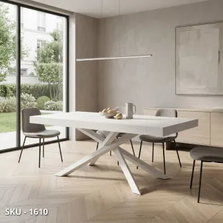 marca-design-shop-stile-moderno-stile-contemporaneo-Tavolo allungabile, piano in Nobilitato