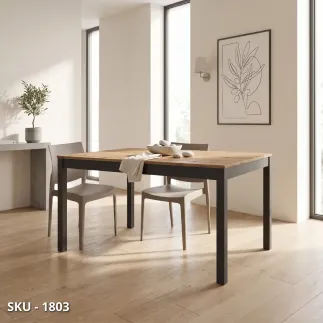 marca-design-shop-stile-moderno-stile-contemporaneo-Tavolo Allungabile con piano in legno rovere rustico