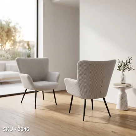 marca-design-shop-stile-moderno-stile-contemporaneo-Poltrona in Tessuto Effetto Velluto con Struttura in Metallo