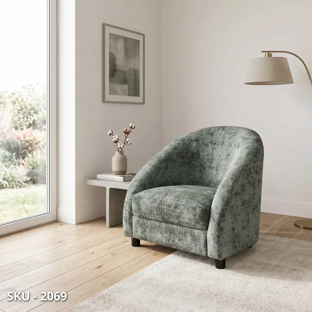 marca-design-shop-stile-moderno-stile-contemporaneo-Poltrona in tessuto con struttura in legno