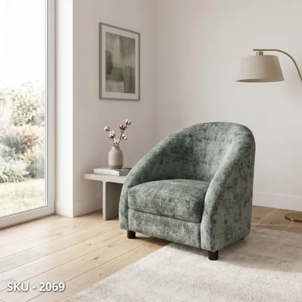 marca-design-shop-stile-moderno-stile-contemporaneo-Poltrona in tessuto con struttura in legno