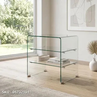 marca-design-shop-stile-moderno-stile-contemporaneo-Mobiletto Iride in Vetro con 3 Ripiani in Vetro