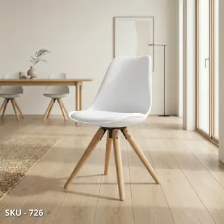 marca-design-shop-stile-moderno-stile-contemporaneo-Set di 4 Sedie in Legno con Sedile in Polipropilene