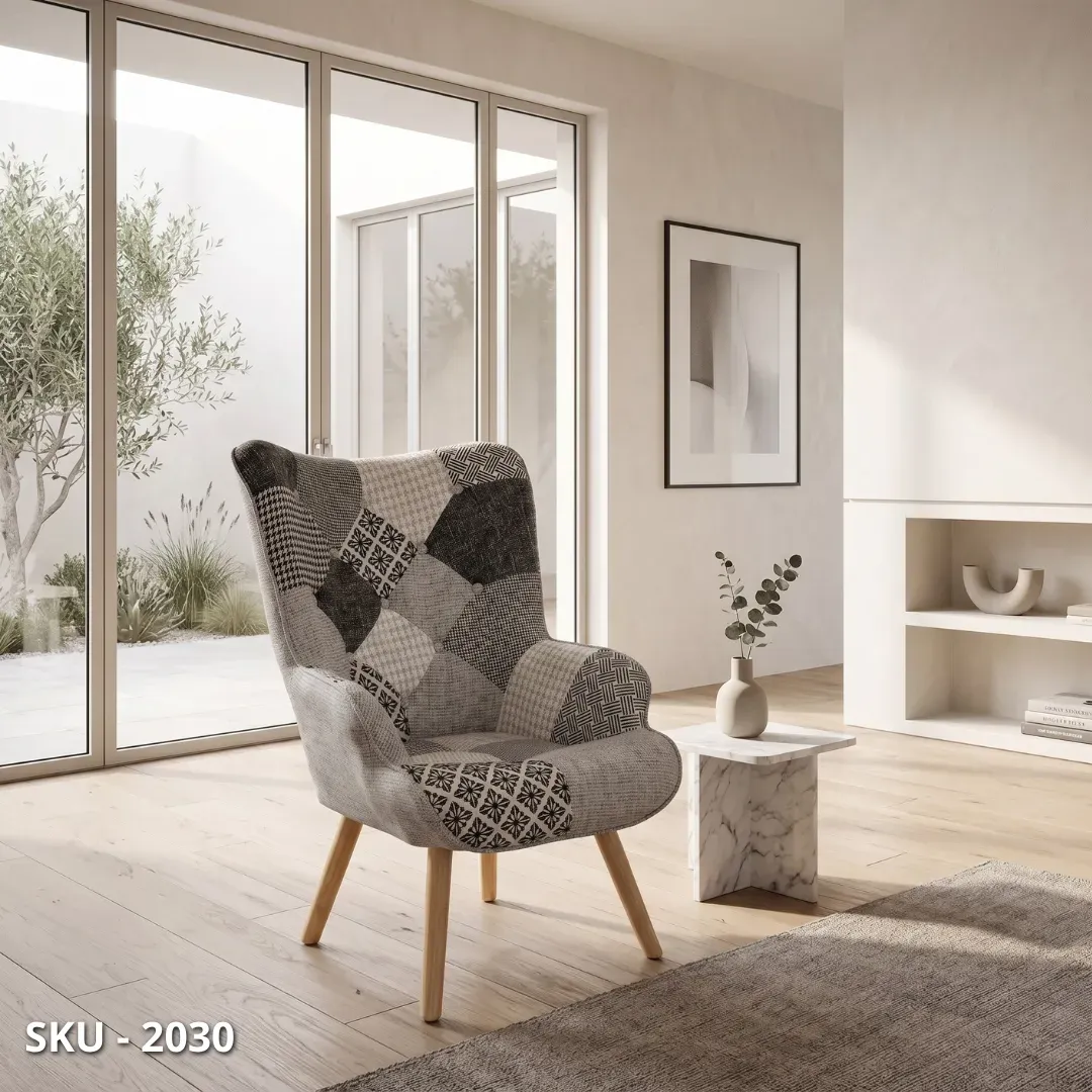 marca-design-shop-stile-moderno-stile-contemporaneo-Poltrona imbottita in Tessuto con Struttura in Metallo