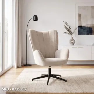 marca-design-shop-stile-moderno-stile-contemporaneo- Poltrona Relax Inas con Struttura In Acciaio, Girevole