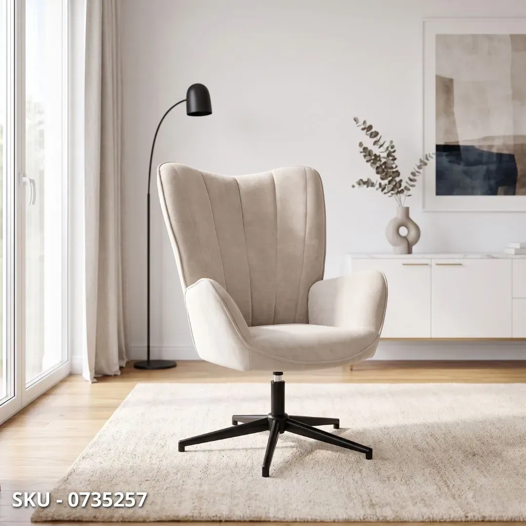 marca-design-shop-stile-moderno-stile-contemporaneo- Poltrona Relax Inas con Struttura In Acciaio, Girevole