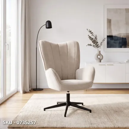 marca-design-shop-stile-moderno-stile-contemporaneo- Poltrona Relax Inas con Struttura In Acciaio, Girevole