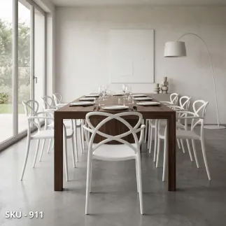 marca-design-shop-stile-moderno-stile-contemporaneo-Set di 4 Sedie Impilabili con Braccioli in Polipropilene