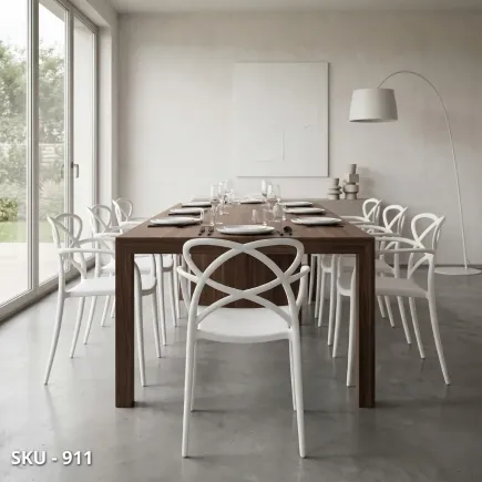 marca-design-shop-stile-moderno-stile-contemporaneo-Set di 4 Sedie Impilabili con Braccioli in Polipropilene