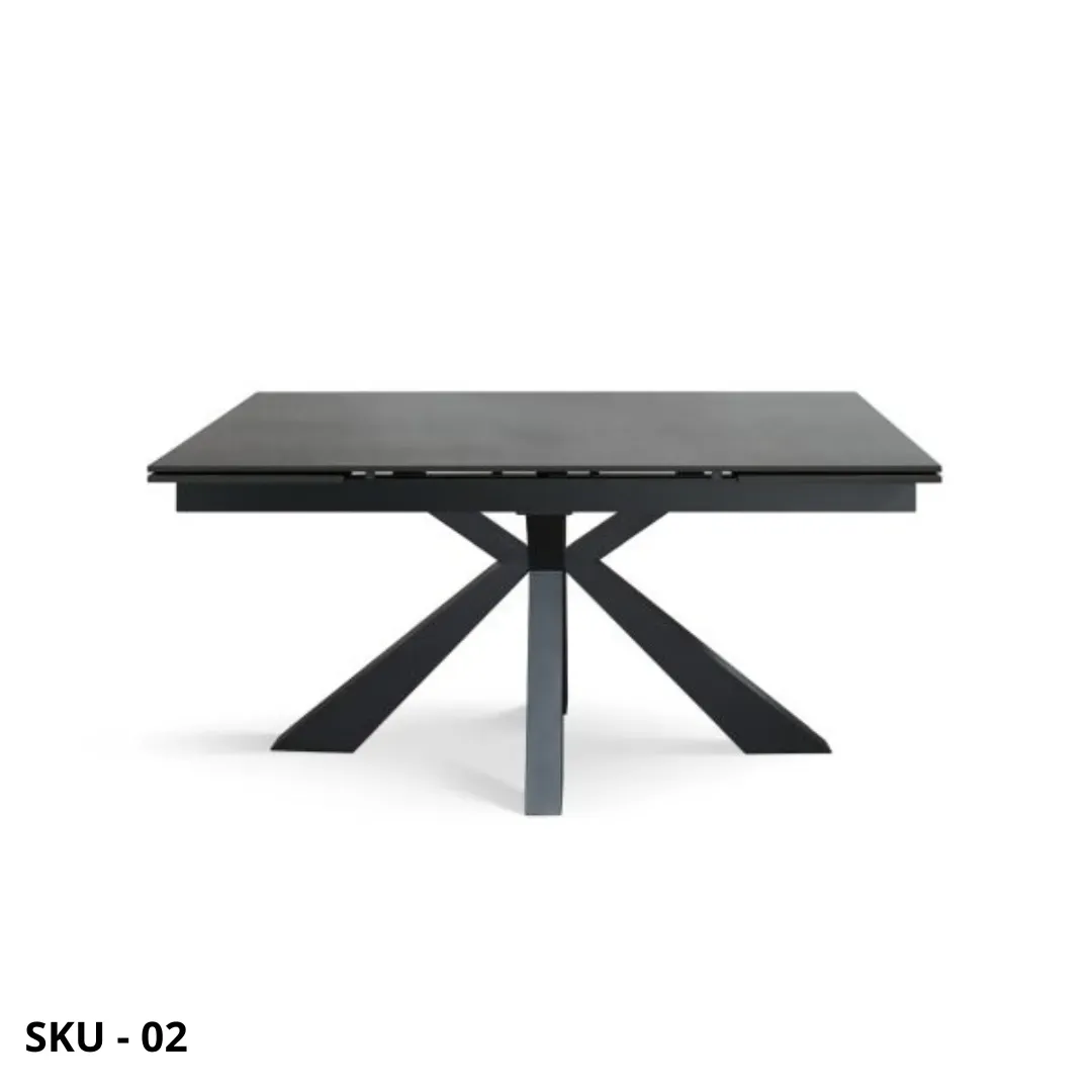 marca-design-shop-stile-moderno-stile-contemporaneo-Tavolo Allungabile con Struttura in Metallo e Piano in Vetroceramica