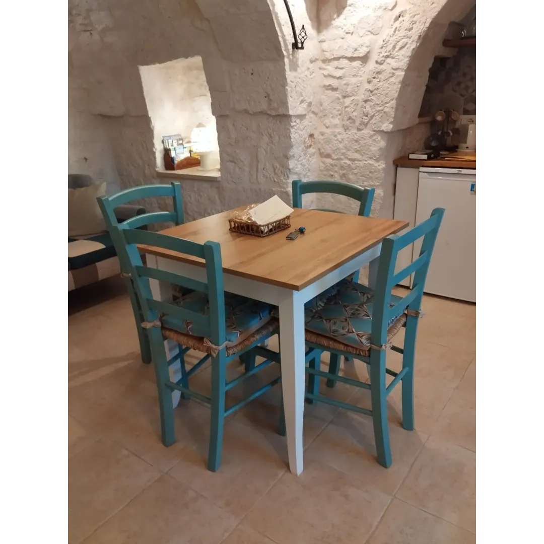 Tavolo Ristorante 80x80 in Faggio Massello e Rovere | Made in Italy