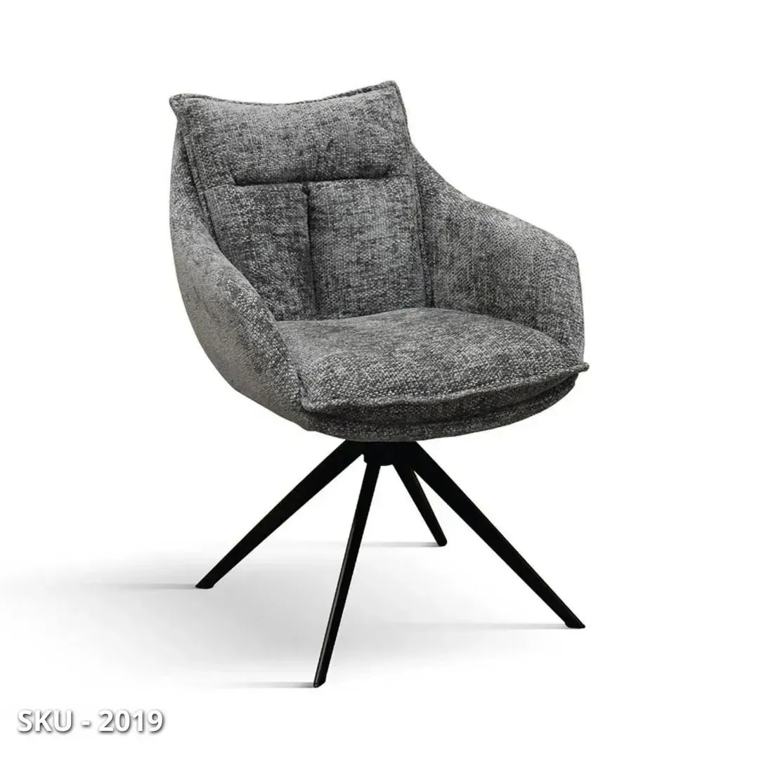 marca-design-shop-stile-moderno-stile-contemporaneo-Set 2 Sedie Imbottite con Braccioli o senza e Struttura in metallo