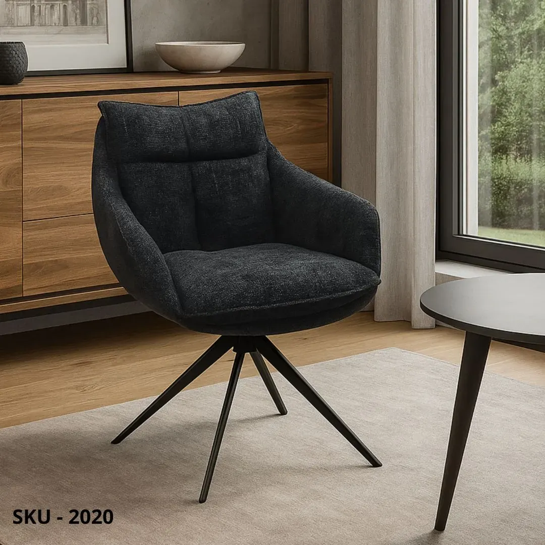 marca-design-shop-stile-moderno-stile-contemporaneo-Set 2 Sedie Imbottite con Braccioli o senza e Struttura in metallo