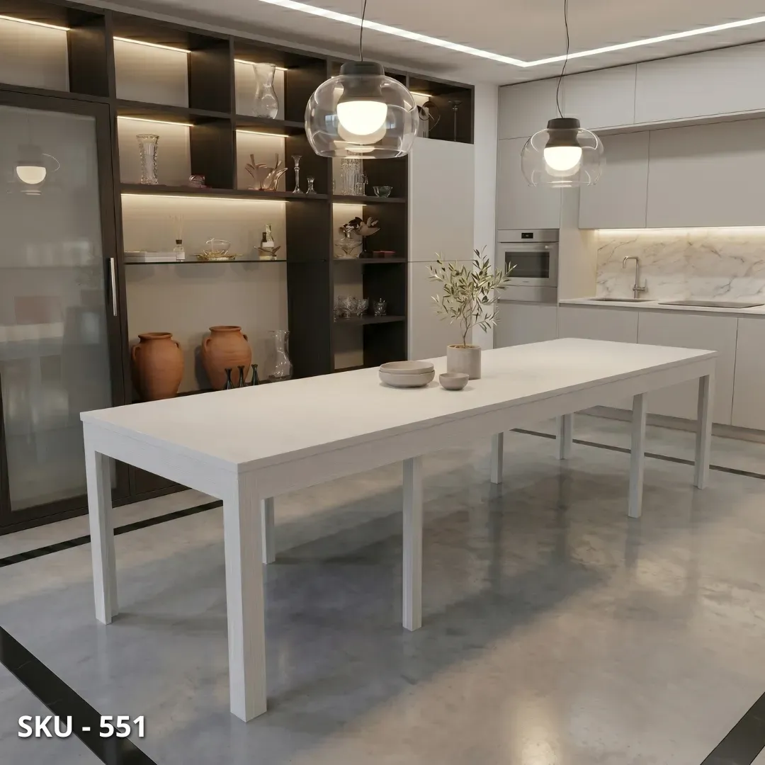 Tavolo allungabile, 4 allunghe da 43 cm – Stile Moderno – Made in Italy - marca design