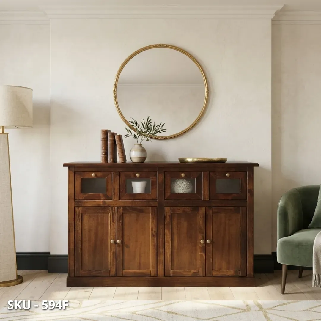 Credenza in Legno Noce-arte-poveramarca-design-shop-stile-classico