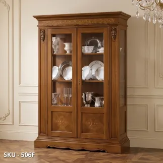 marca-design-shop-stile-classico-arte-povera-Vetrina in Legno, Finitura Bassano