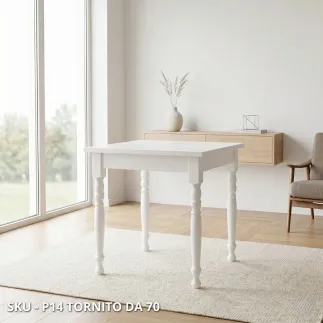 marca-design-shop-stile-classico-arte-povera-Tavolo fisso in Legno, Gambe Tornite