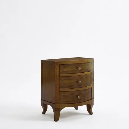 Comodino arte povera 3 cassetti in legno di pioppo finitura Bassano