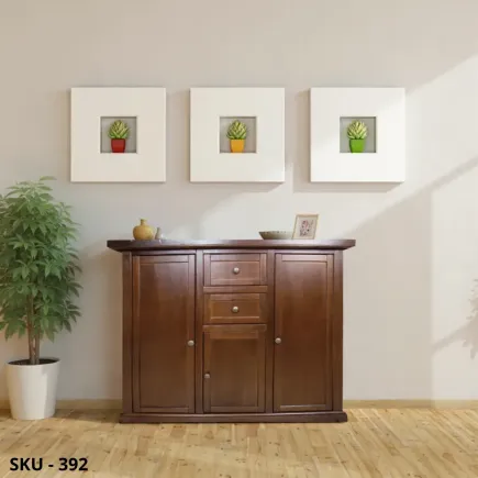 marca-design-shop-Credenza-soggiorno-legno-Pioppo-Noce-Scuro-Elegante-Mobile-3-Ante-2-Cassetti-marcadesign-sku392-ambientata