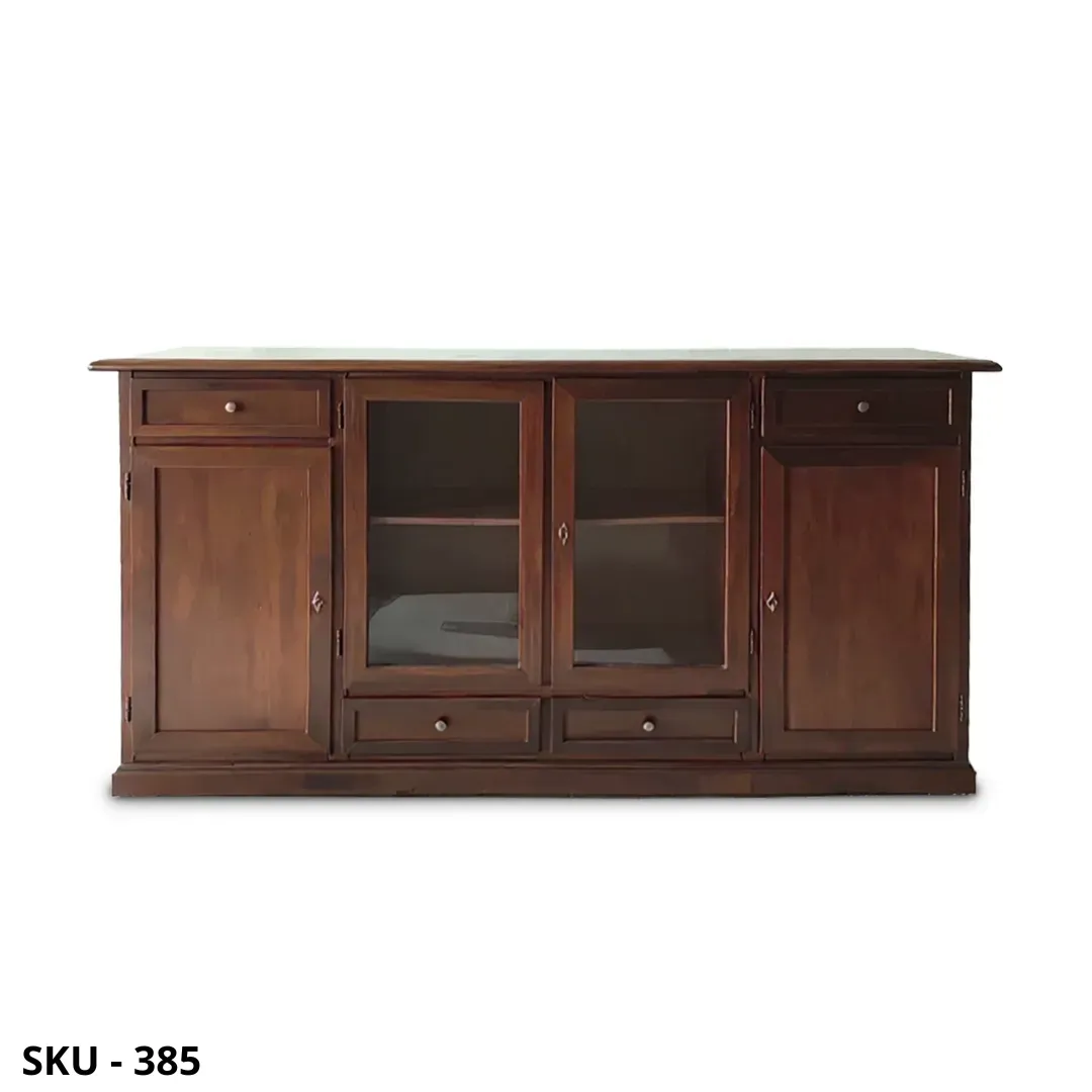 marca-design-shop-credenza-4-ante-vetro-4-cassetti-classico-noce-marcadesign-sku385