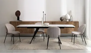 Tavoli in metallo e vetro/ceramica