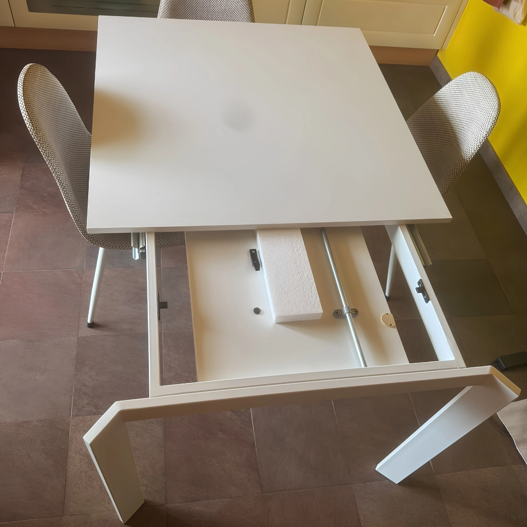 Struttura allungabile con vano interno per prolunga tavolo da pranzo - Marca Design Shop