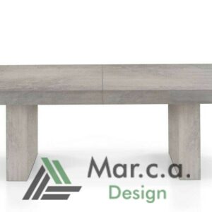 Tavolo allungabile in nobilitato con finitura Beton - Marca Design