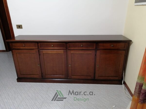 Credenza in stile Arte Povera Noce Scuro - Mar.c.a Design