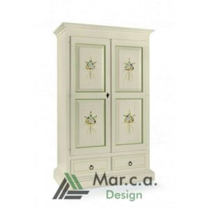 Armadio Shabby Chic con cappello dritto