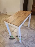 Consolle/Tavolo bicolore in rovere metallo alluminio - MarcaDesign