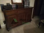 Credenza in legno color noce scuro, 3 porte - Mar.c.a. Design