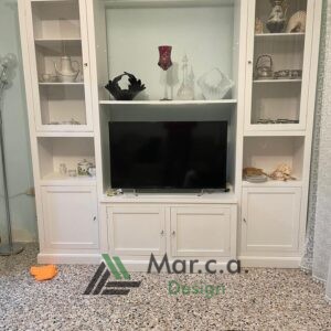 Composizione Parete Libreria Porta TV - Mar.c.a Design