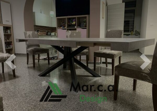 Tavolo allungabile con finitura Beton - Mar.c.a Design