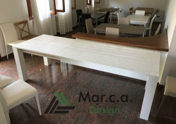 Tavolo in rovere spazzolato con 2 allunghe - Mar.c.a Design