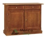 Credenza classica in noce scuro con 2 ante - Mar.c.a. Design